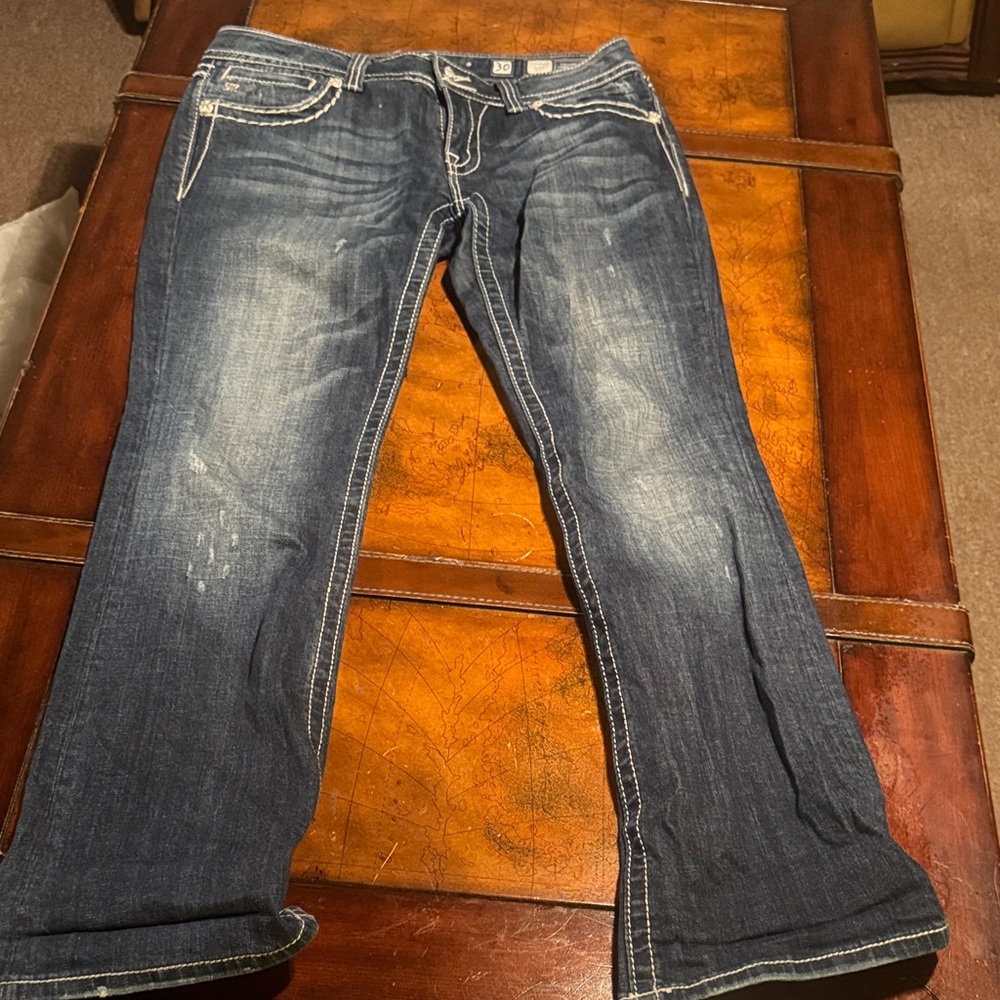 Miss Me Dark Blue Boot Cut Jeans